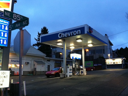 Stone Ground Coffee is located in the Chevron parking lot